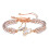 Pulsera curativa de amatista com contas de cristal 1