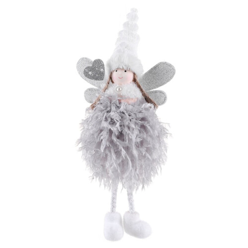 Yesbay plush angel doll hanging decoration grey 1