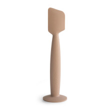 mushie Luiercrème Applicator Zacht Siliconen met Zuigbasis (Natuurlijk)