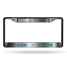 Miami Dolphins Premium Zinkleger NFL Kentekenplaat Frame - 2 Schroef Tag Houder