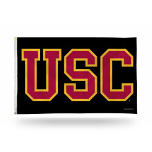 Rico Industries NCAA Single Sided Banner Flag with Grommets USC Trojans Team Color 3' x 5'