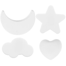 Kids Dresser Knobs Decorative 4 pcs Heart Star Cloud Moon