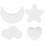 Kids Dresser Knobs Decorative 4 pcs Heart Star Cloud Moon 1