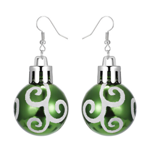 Pendientes de aro navideños para mujer, joyería festiva