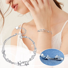 Herzperlenarmband im Boho-Stil, verstellbar, für Damen
