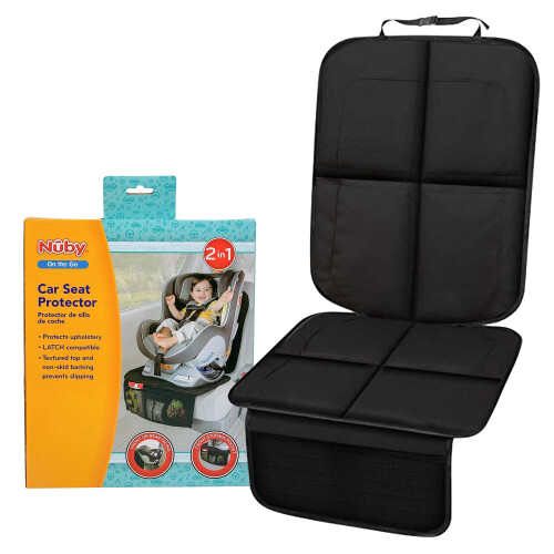 Nuby Nuby Deluxe Autositzschutz, schwarze Matte unter dem Kindersitz