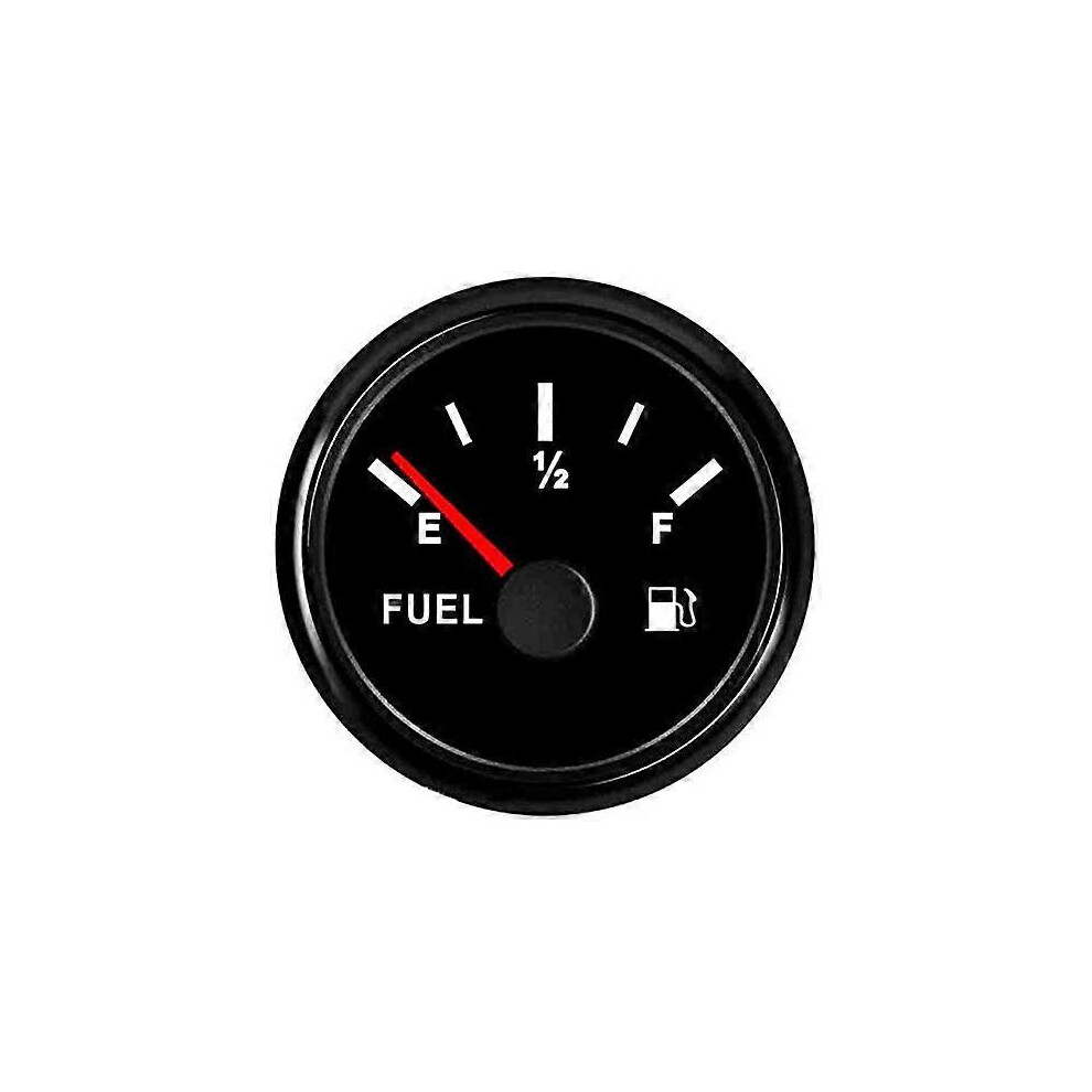 Automotive Digital Oil Level Gauge 52Mm 0~190 Ohm E-1/2-F Motorcycle Car Boat Only 12V 24V With Backlight Ip67 Waterproof (Bn) Red 9172985330678