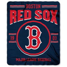 MLB Boston Red Sox 50x60 Fleece Southpaw DesignBlanket, Team Colors, One Size