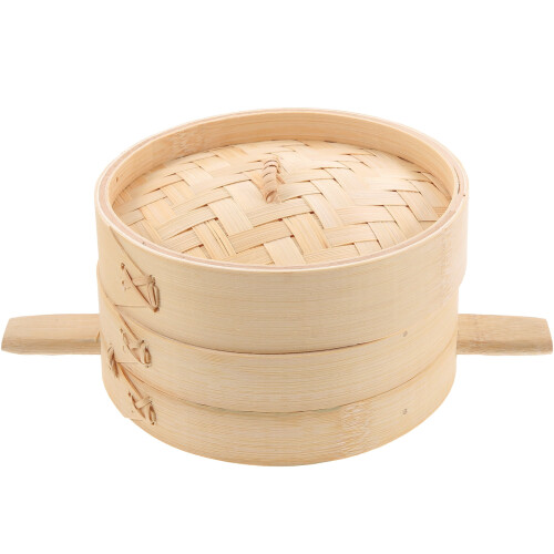 Yongwei bamboo steamer for buns and dumplings 1 set