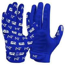 Nxtrnd G2 Pro Football Gloves, Men's Ultra Sticky Elite Receiver Gloves (Blue, Large)