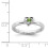 Peridot heart ring in sterling silver 5