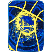 Northwest NBA Golden State Warriors Unisex-Adult Raschel Throw Blanket, 60" x 80", Shadow Play