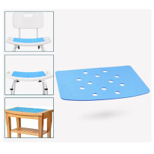 Douchestoel Kussen met Plakrug 14 x 9.5 Inch Waterdicht Zacht Schuim voor Bank