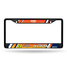 Rico Industries NASCAR Racing William Byron Zwart Chroom Frame met Decals 12" x 6" Auto Accessoire