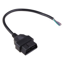 Conector OBD2 mascul la adaptor de cablu deschis cu 16 pini