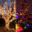 ZOELNIC Julelys 100 cm 100 LED multifarvet 8 tilstande 5