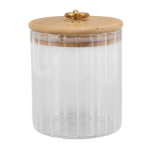 Glass Food Storage Jar with Bamboo Lid 500ml