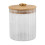 Glasopbevaringsglas med bambuslåg 500 ml 1