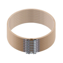 Aros de bordado de madera YULIJU de 8 pulgadas (8 piezas)