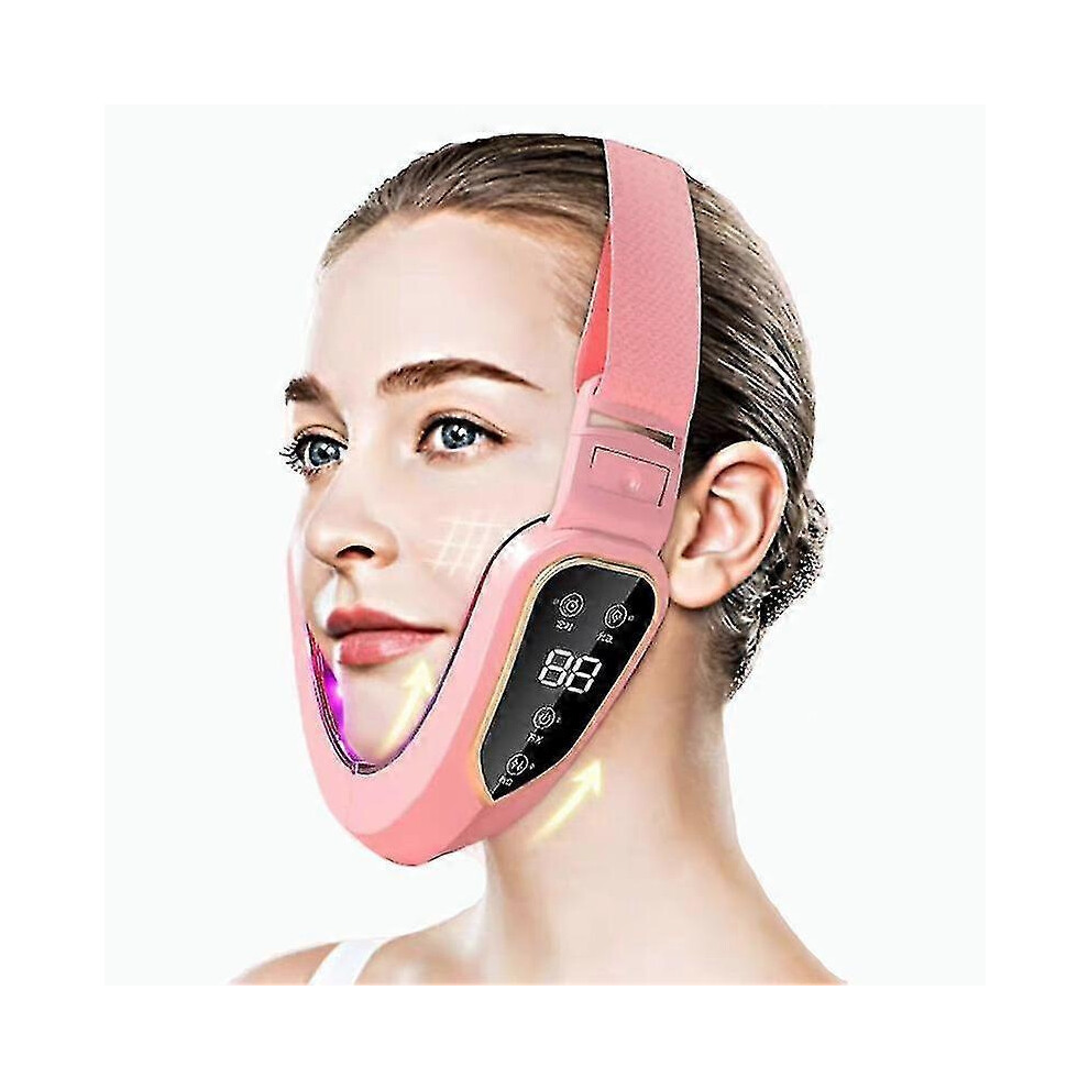 Led Facial Lift, Photon Therapy, Vibrating Massager, Slimming, Double Chin, V Cheek Lift
