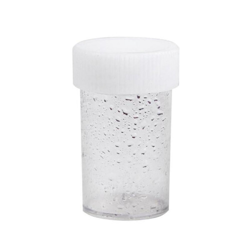 Διάφανο πλαστικό βάζο καλλυντικών για nail art με glitter, 1 τεμ.