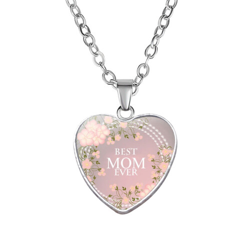 Moederhartketting met MOM-gravure