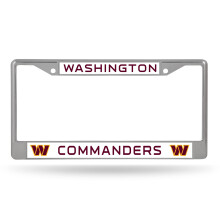 Rico Industries NFL Washington Commanders Kentekenplaat Chrome Frame 12" x 6"