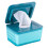 Blue plastic wet wipes dispenser box 1