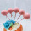 Mini rosa ballongkaketoppere 25 stk 5