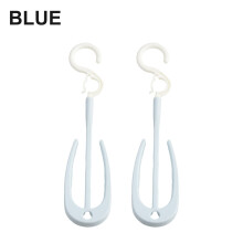 Étagère à chaussures avec cintre rotatif pour chaussures et pantoufles bleue