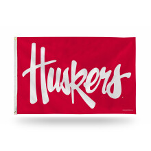 Rico Industries NCAA Nebraska Cornhuskers 3-Fot x 5-Fot Ensidig Bannerflagga med Öglor