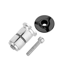 DSH aluminum alloy headset top cap 1.25 inch black