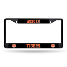 Rico Industries NCAA Auburn Tigers Zwarte Kentekenplaathouder 12" x 6" Zwart Chroom