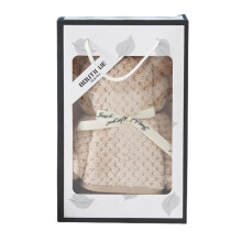 Bear-Shaped Coral Fleece Hand Towels Set 4-Pack