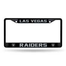 Rico Industries NFL Las Vegas Raiders Zwart Chroom Kentekenhouder 12" x 6" Auto Accessoire