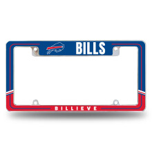 Rico Industries NFL Voetbal Buffalo Bills Twee-Tonig 12" x 6" Chroom Autolijst Frame