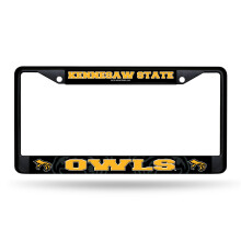 Rico Industries NCAA Kennesaw State Zwart Chrome Frame Sportauto Accessoires, Multicolor, One Size