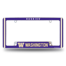 Rico Industries NCAA Washington Huskies 12" x 6" Chrome Auto Kentekenplaat Frame