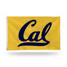 Rico Industries NCAA Single Sided Banner Flag with Grommets California Golden Bears Team Color 3' x 5'