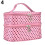 Women's large pink double-deck cosmetic bag 1