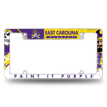 Rico Industries NCAA East Carolina Pirates 12" x 6" Chrome Auto Kentekenplaat Frame