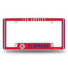 Rico Industries NBA Los Angeles Clippers 12" x 6" Chrome Auto Nummerplaat Frame