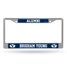 Rico Industries NCAA BYU Cougars Alumni 12" x 6" Chrome Frame W' Decal Auto Accessory