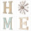 Farmhouse windmill clock wall sign black rustic 5