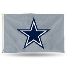 Rico Industries NFL Dallas Cowboys 3-Foot by 5-Foot Single Sided Banner Flag with Grommets