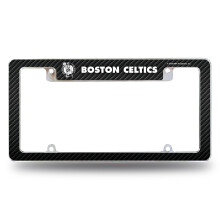 Rico Industries NBA Boston Celtics Carbon Fiber 30 cm x 15 cm Chrome Auto Kentekenplaat Houder