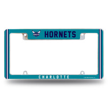 Rico Industries NBA Charlotte Hornets 12" x 6" Chrome Auto Nummerplaat Frame