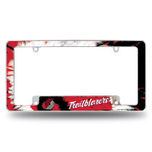 Rico Industries NBA Portland Trail Blazers Tie Dye 12" x 6" Chrome Autolicenseplaat Frame