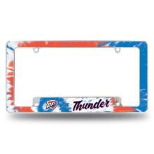 Rico Industries NBA Oklahoma City Thunder Tie-Dye 12" x 6" Chrome Autolicenseplaat Frame
