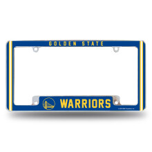 Rico Industries NBA Golden State Warriors 12" x 6" Chrome Auto Kentekenplaat Frame
